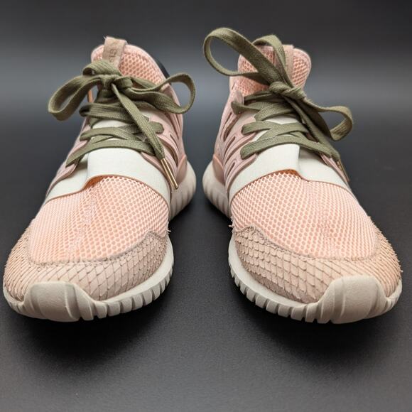 Adidas Tubular Shoes Womens 8 M Blush Pink Athletic Sneakers BA7379 Running - Picture 2 of 12